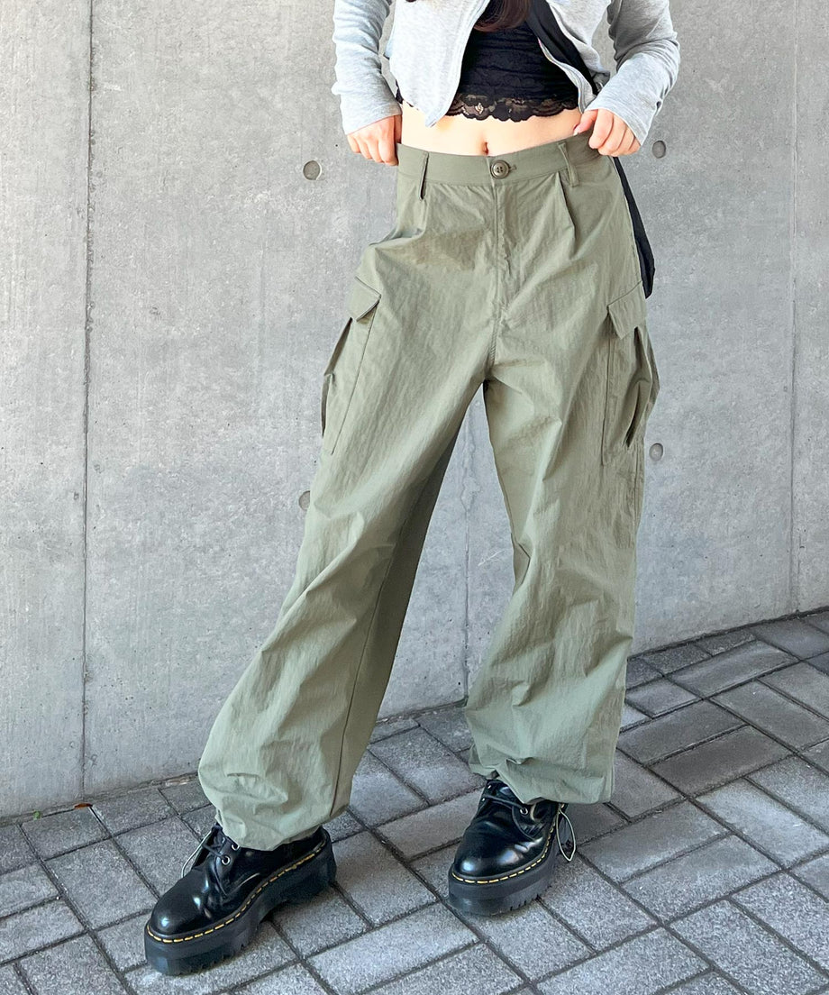 nylon cargo pants