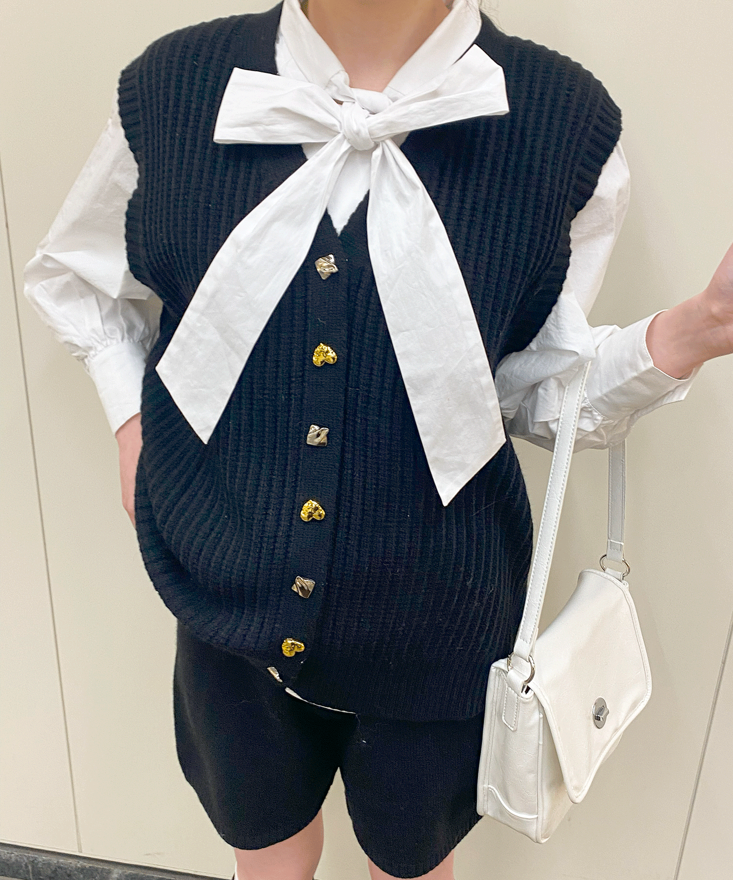 【Official限定】ニットベスト×ニットショートパンツセット